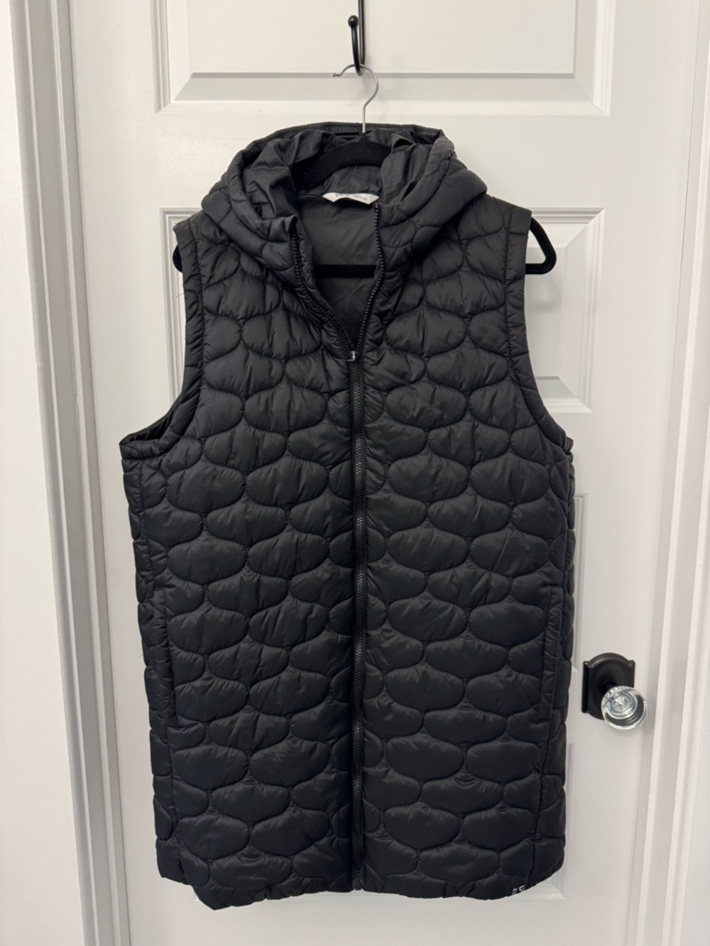 DSG Black Quilted Jacket with Hood